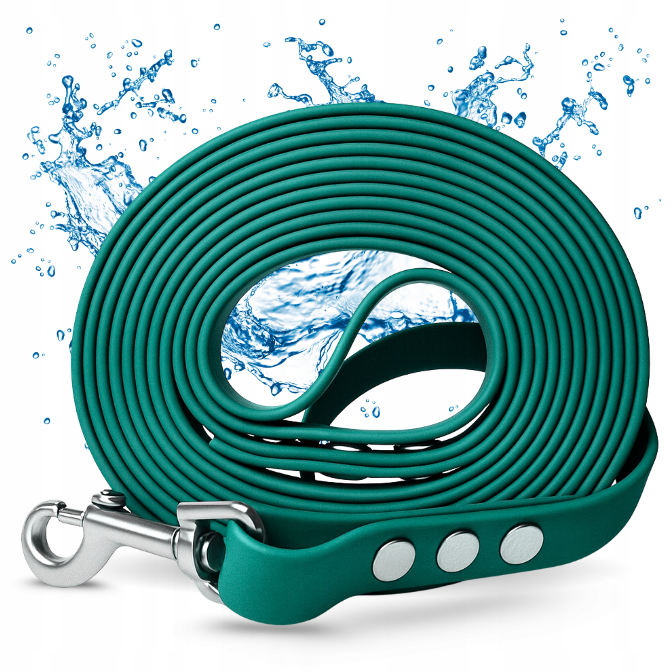 Vodítko pro malého velkého psa 10 m Vodotěsné Silné Dlouhé Krátké Petrol