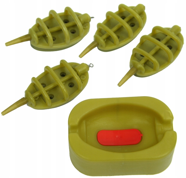 4+1 Koszyki Do Metody zestaw do methody feeder 15g 20g 25g 35g koszyczek