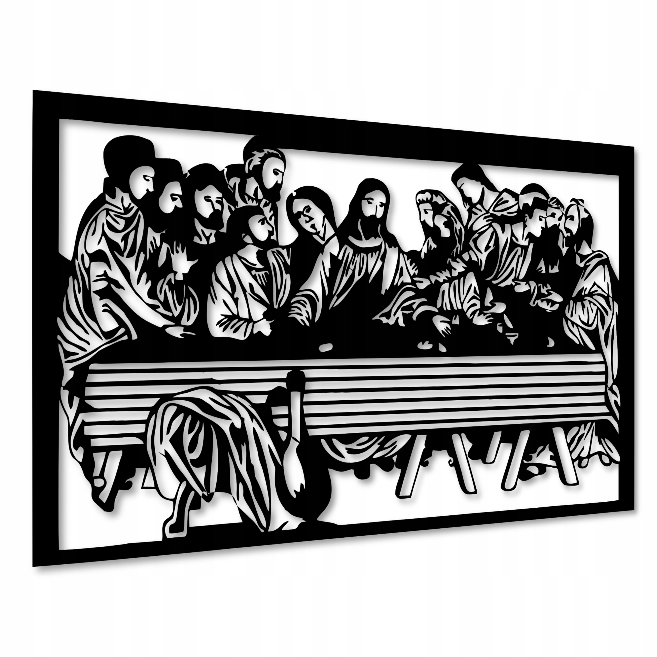 

Obraz Ostatnia Wieczerza Z Drewna Panel 3D Ażurowy