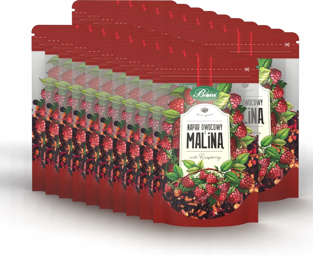 Malina Bifix herbatka z suszu Napar Owocowy herbata z maliną 100 g x20