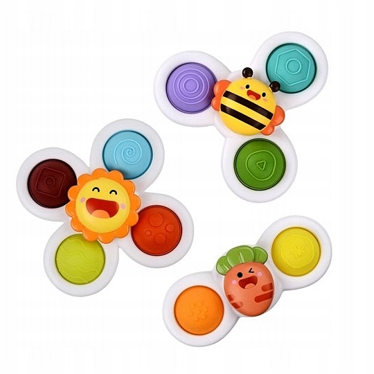 

Zestaw 3 przyssawek Top Spinner Zabawka Kwiaty