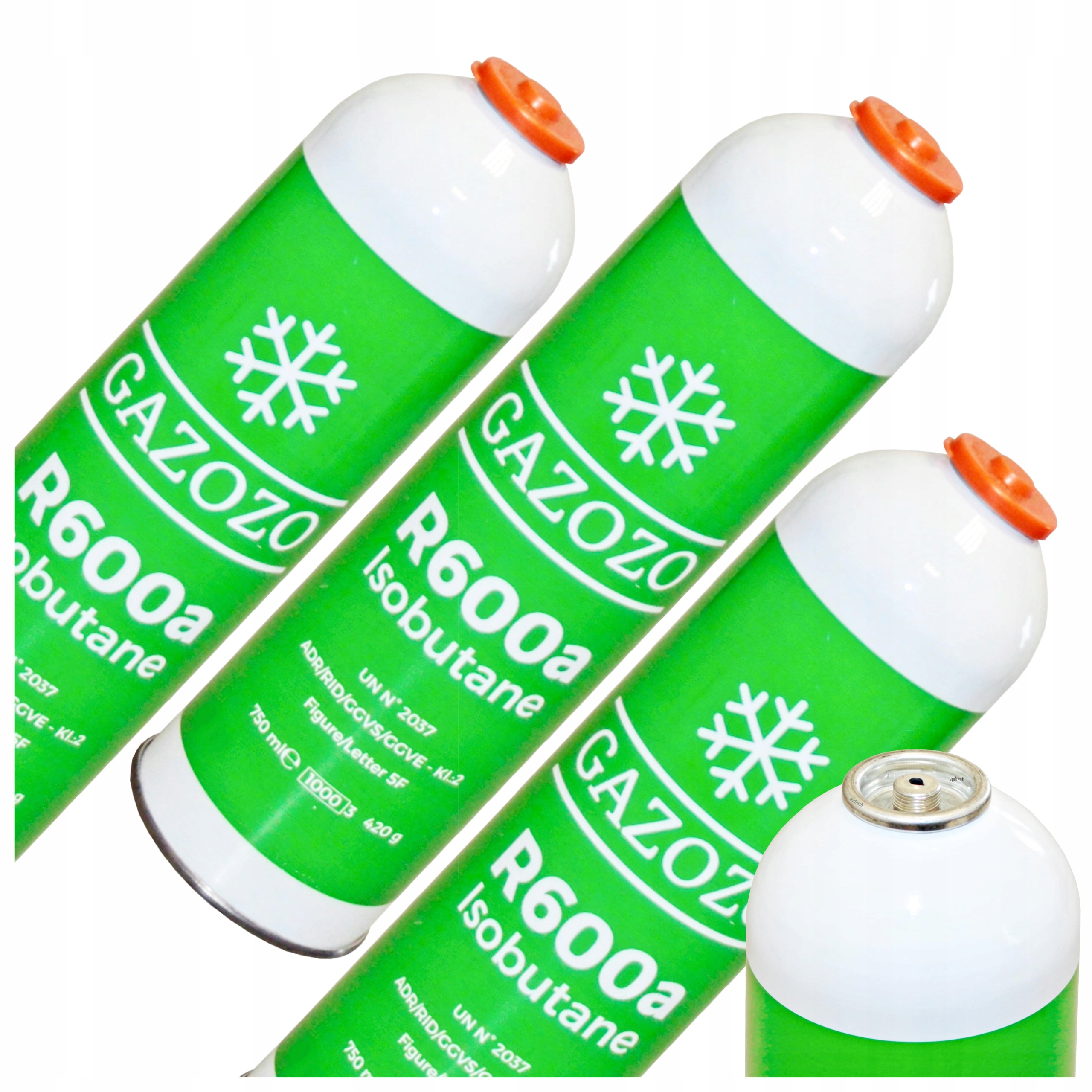 

3 x Izobutan R600a Gaz Czynnik Chłodniczy 420g