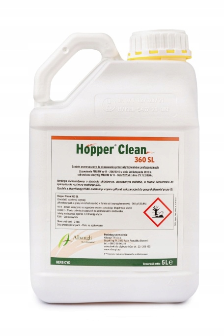 Hopper Clean 360SL zwalcza chwasty, glifosat na chwasty zamiennik randap 5L