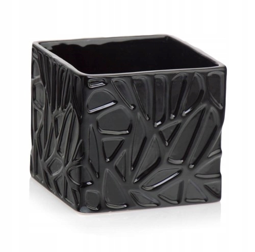 

Piękna Doniczka Osłonka Ceramiczna 3D Kwadrat