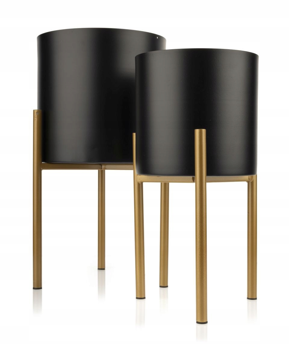 

Kwietnik stojący Metalowy stojak Donica 2 szt Kpl