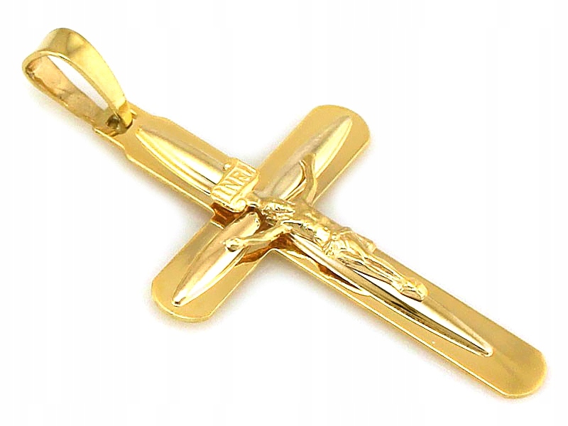 Zlatý módní křížek 585, 14 karátů