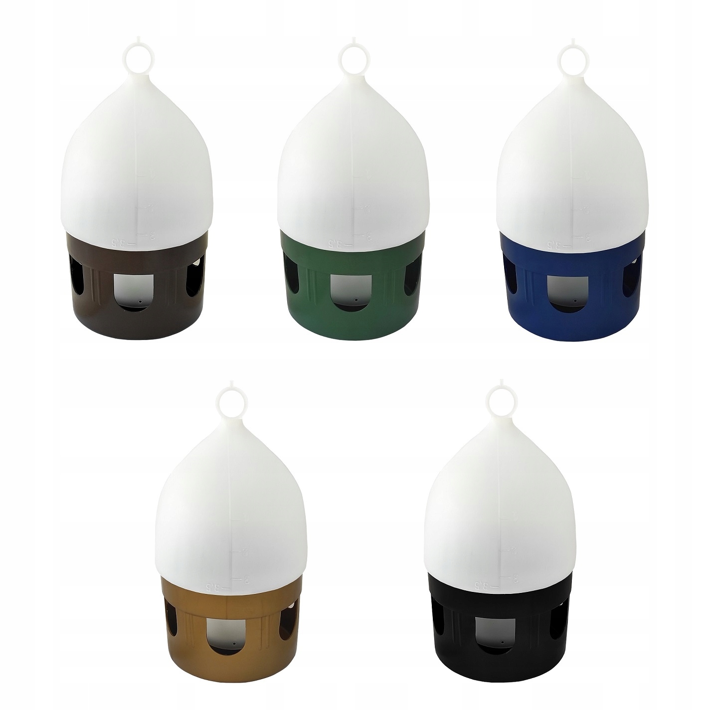 Poidło Pojnik 3,5l z uchwytem i zamkiem dla gołębi 5 szt. Różne