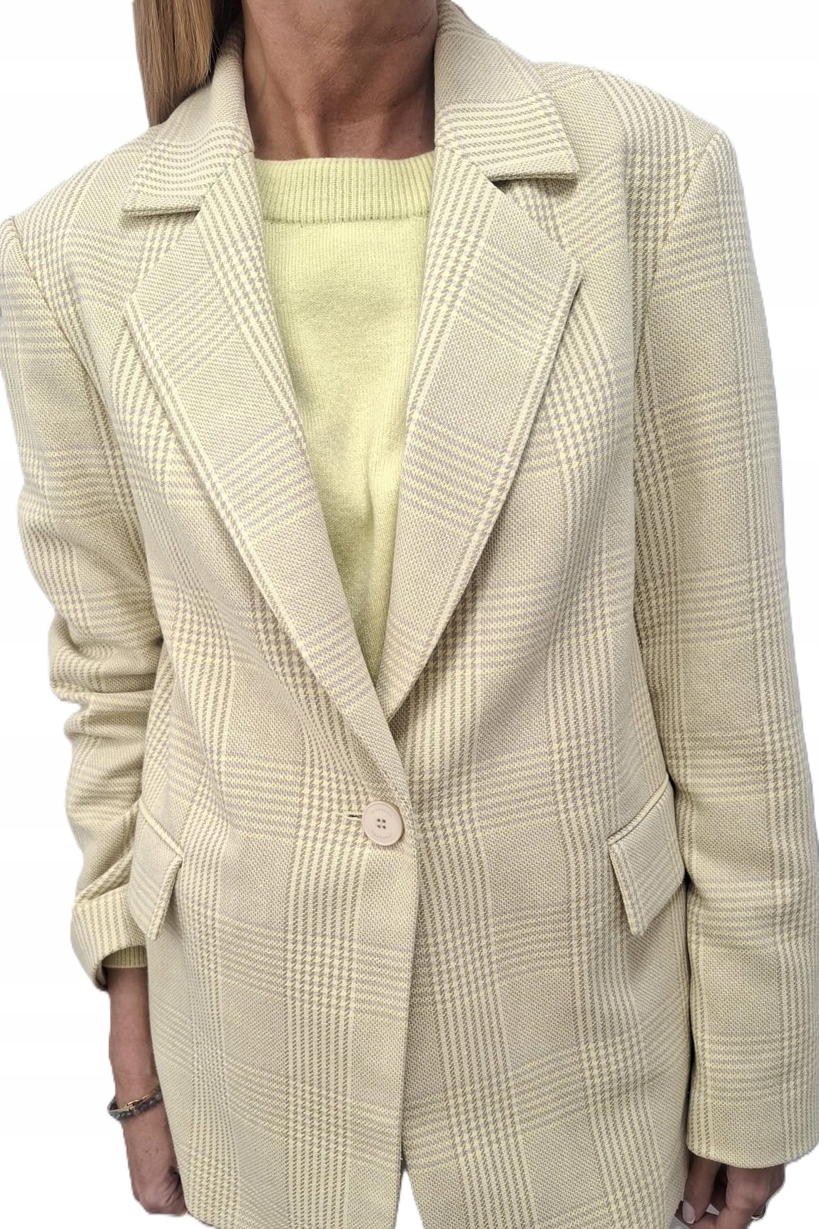 Lemonada Sako s mřížkou béžová růžová žlutá 36/S New