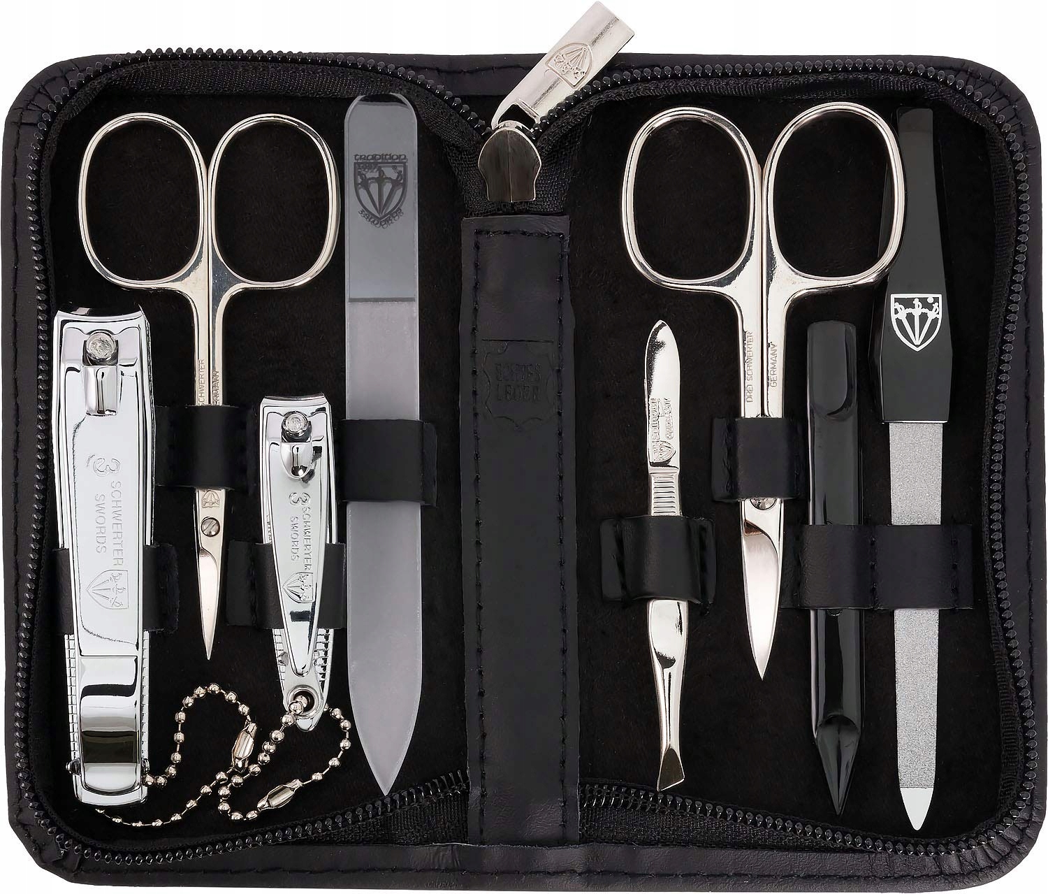 3 swords Drei Schwerter Zestaw Do Manicure 8 Elemen. czarny