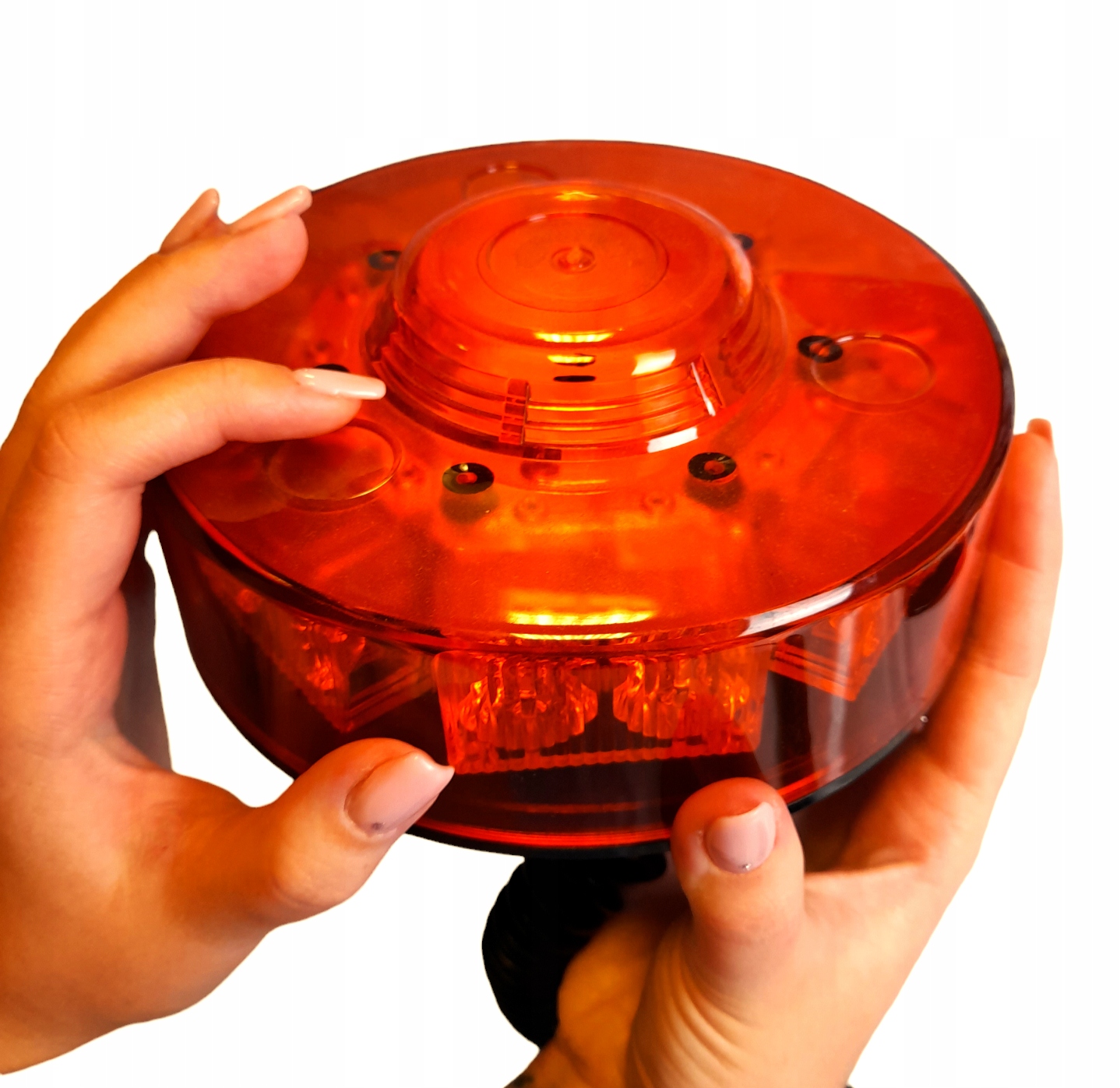 Led Lampa Na Střechu Kohout Led Výstražná 12-24V Kulatá Na Magnet