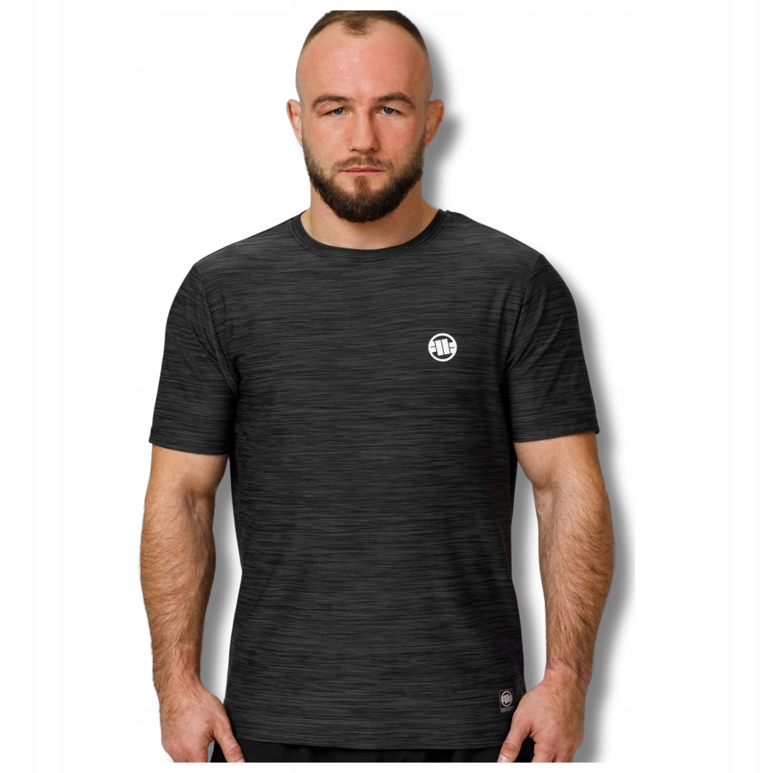 Męska Koszulka Treningowa Pit Bull Poliester Śliska Szybkoschnąca M