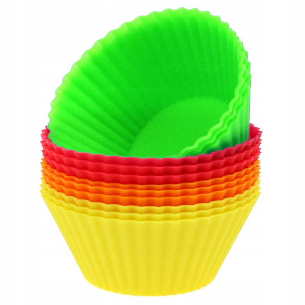

Foremki silikonowe do muffinek, babeczek 12 szt.