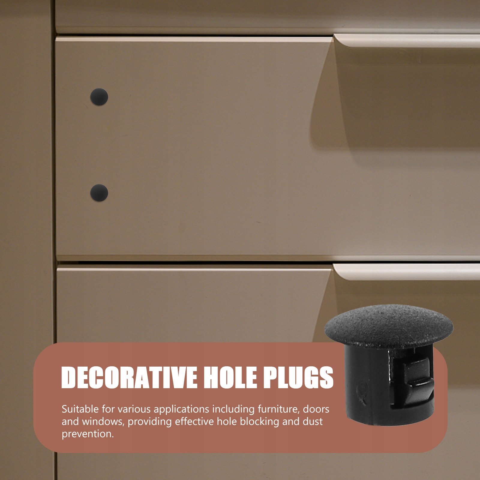 50 SZT. ZAŚLEPKA DO MEBLI ZAŚLEPKA OTWORU 5 MM Rodzaj wkręt