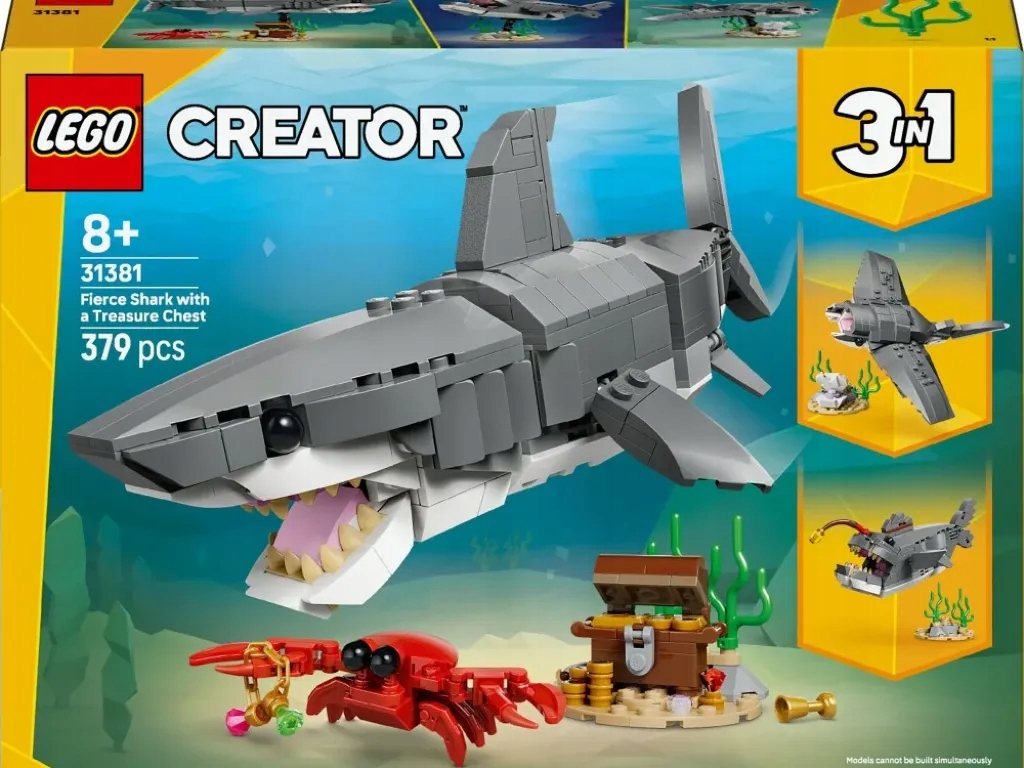 Lego Creator 31381 Nebezpečný žralok a skříň