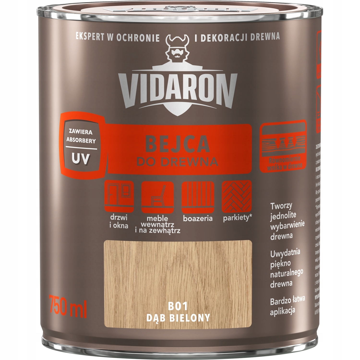 

Vidaron Bejca Do Drewna Dąb Bielony 0,75L