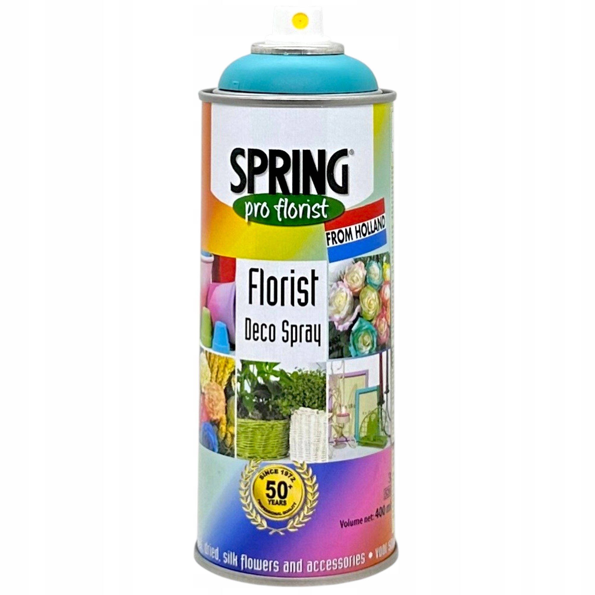 Farba florystyczna do Doniczek Liści Kwiatów Turkusowy Spray 400ML