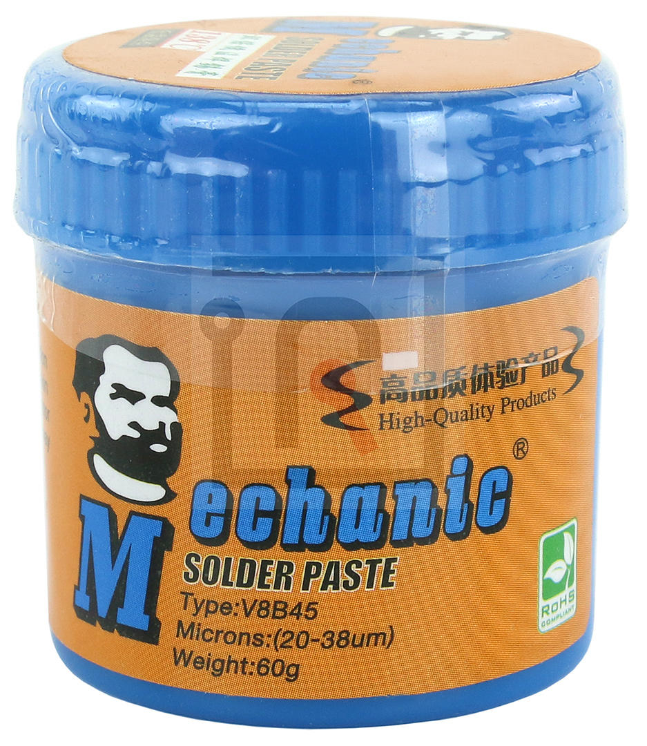 Pasta lutownicza V8B45 138°C, słoiczek 60 g, Mechanic, MECH-LUT-V8B45