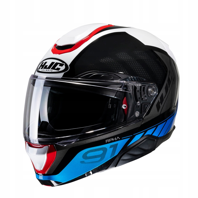 Motocyklová Prilba Hjc RPHA91 Rafino White Blue Red S