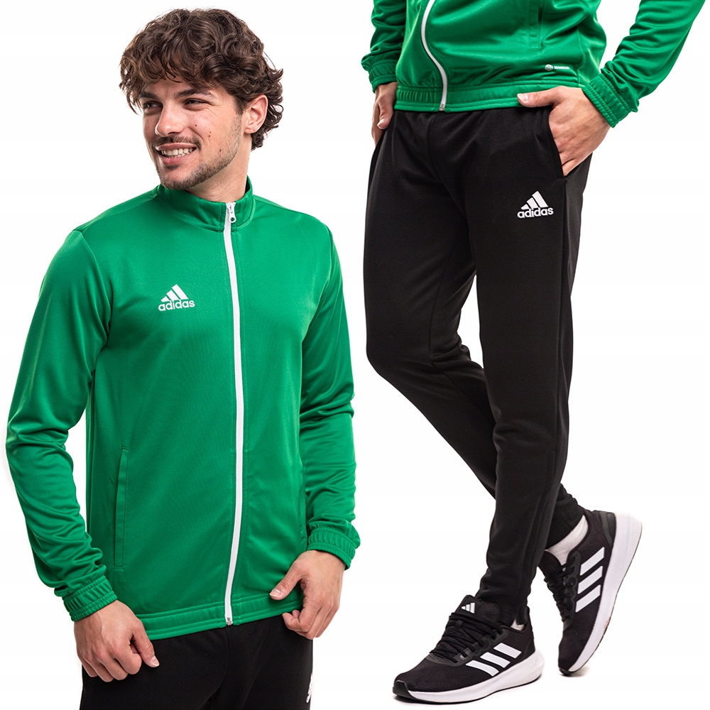 Teplákovka Pánský komplet adidas Entrada 22 Track Training Zelená Černá XL