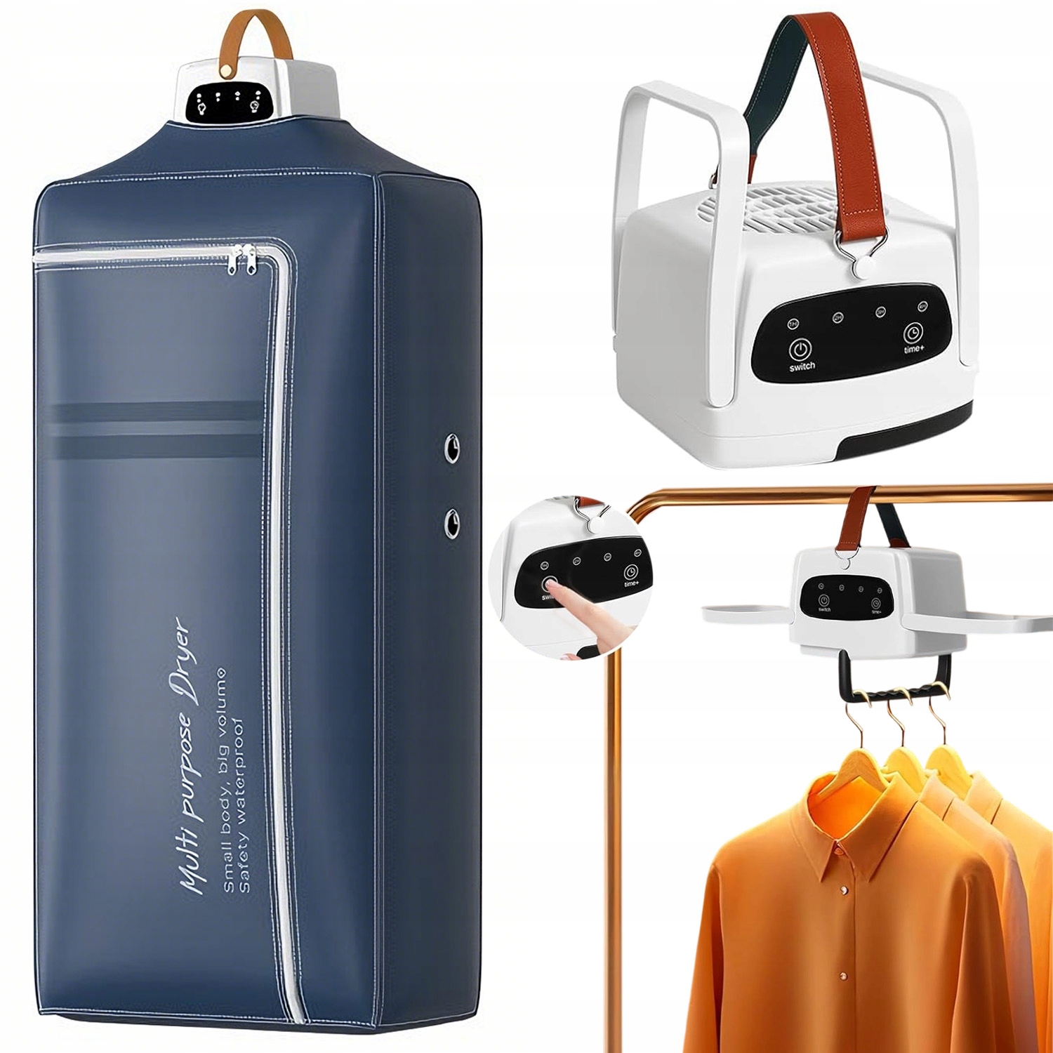 Levně Sušák Na Prádlo Rychlá Elektrická Přenosná Domácí Přenosná