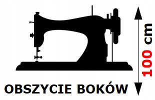 

Usługa obszycia 2 boków firany o wys. 100cm