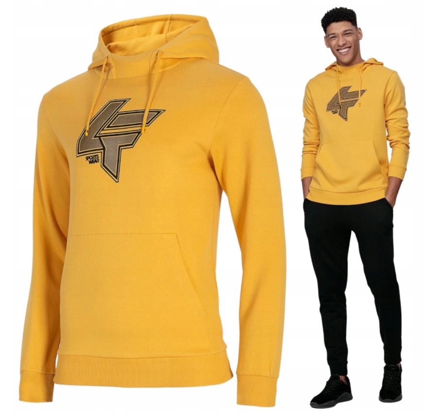 

4F Bluza Męska z Kapturem BLM010 > M
