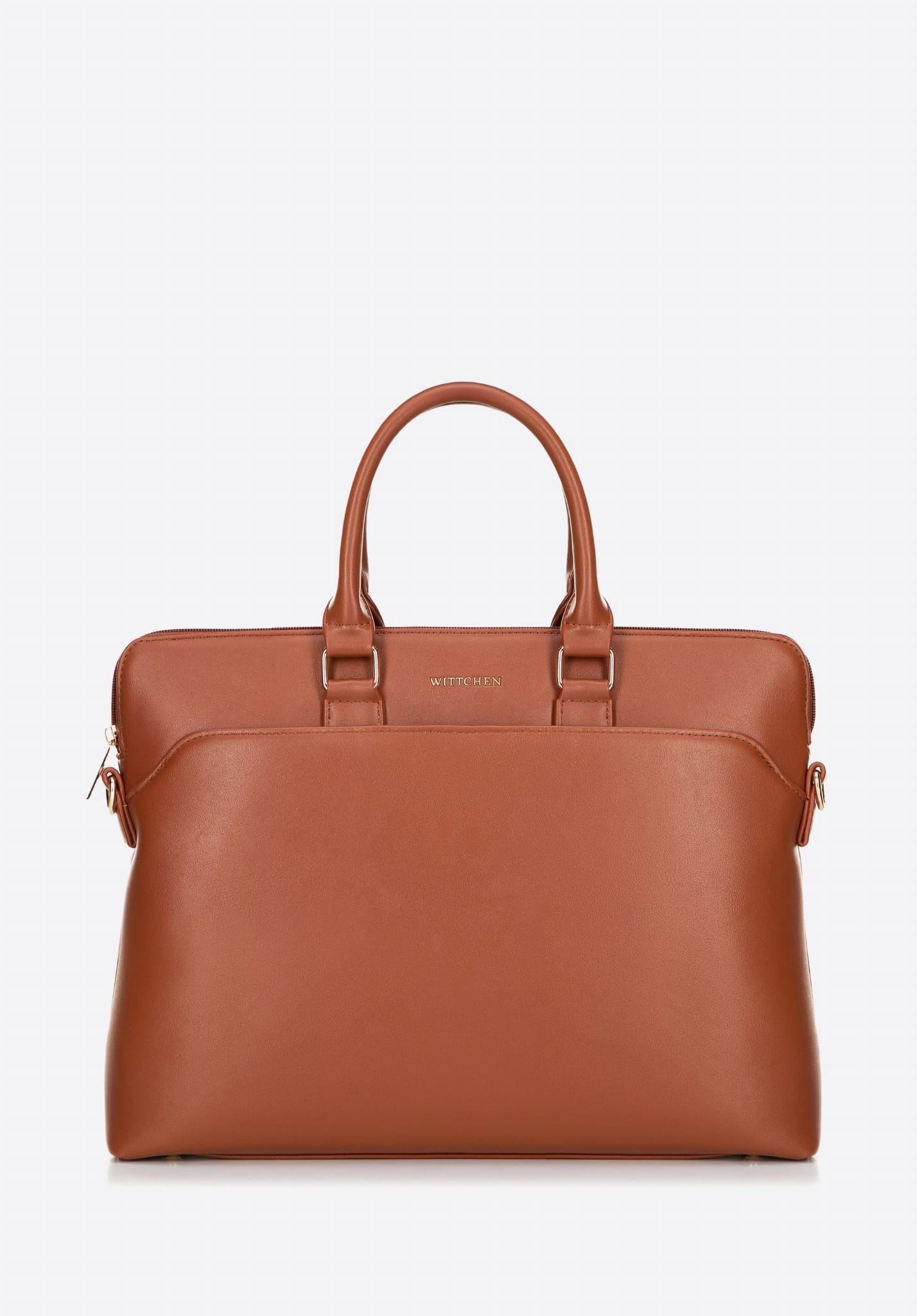 Světle hnědá taška na notebook 16" Wittchen 100-3P-906-5, klasická ekokůže