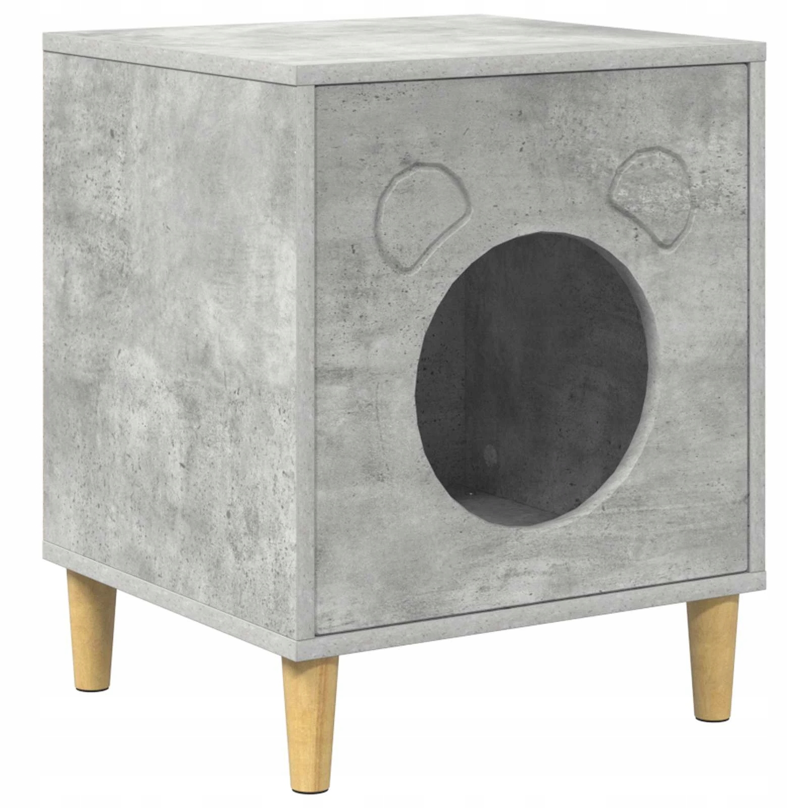 Levně Kočičí dům Beton 42,5 x 40 x 53 cm kompozitní dřevo