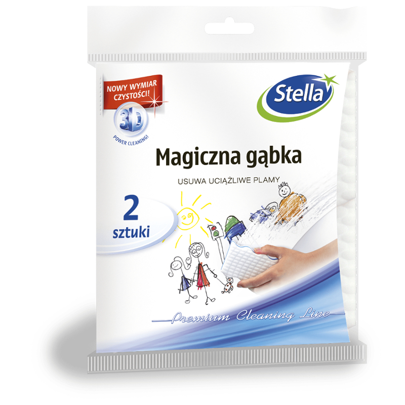 

Stella Magiczna Gąbka 3D Na Uciążliwe Plamy 2 Szt.