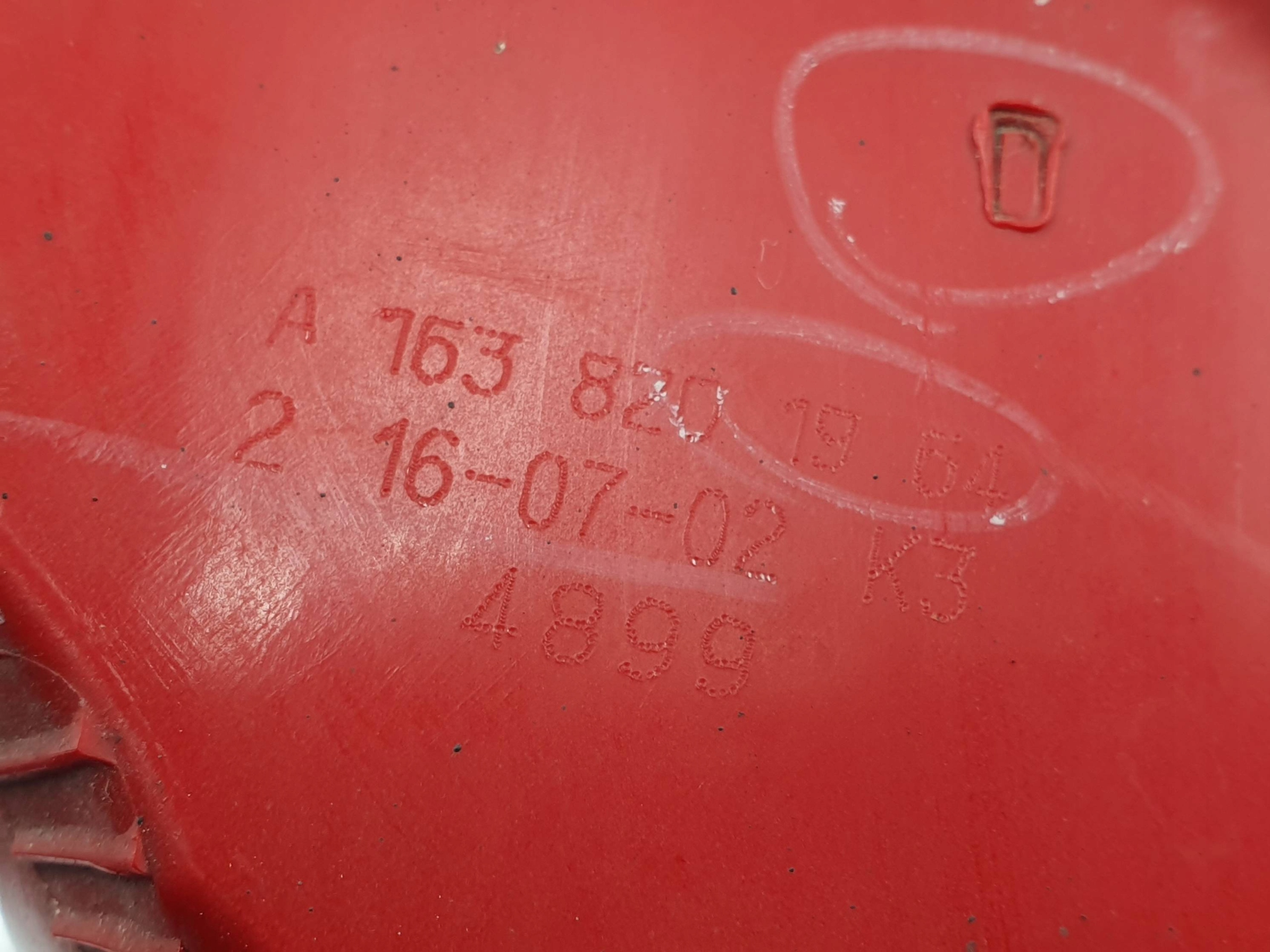 light left rear part A1638201964 MERCEDES ML W163