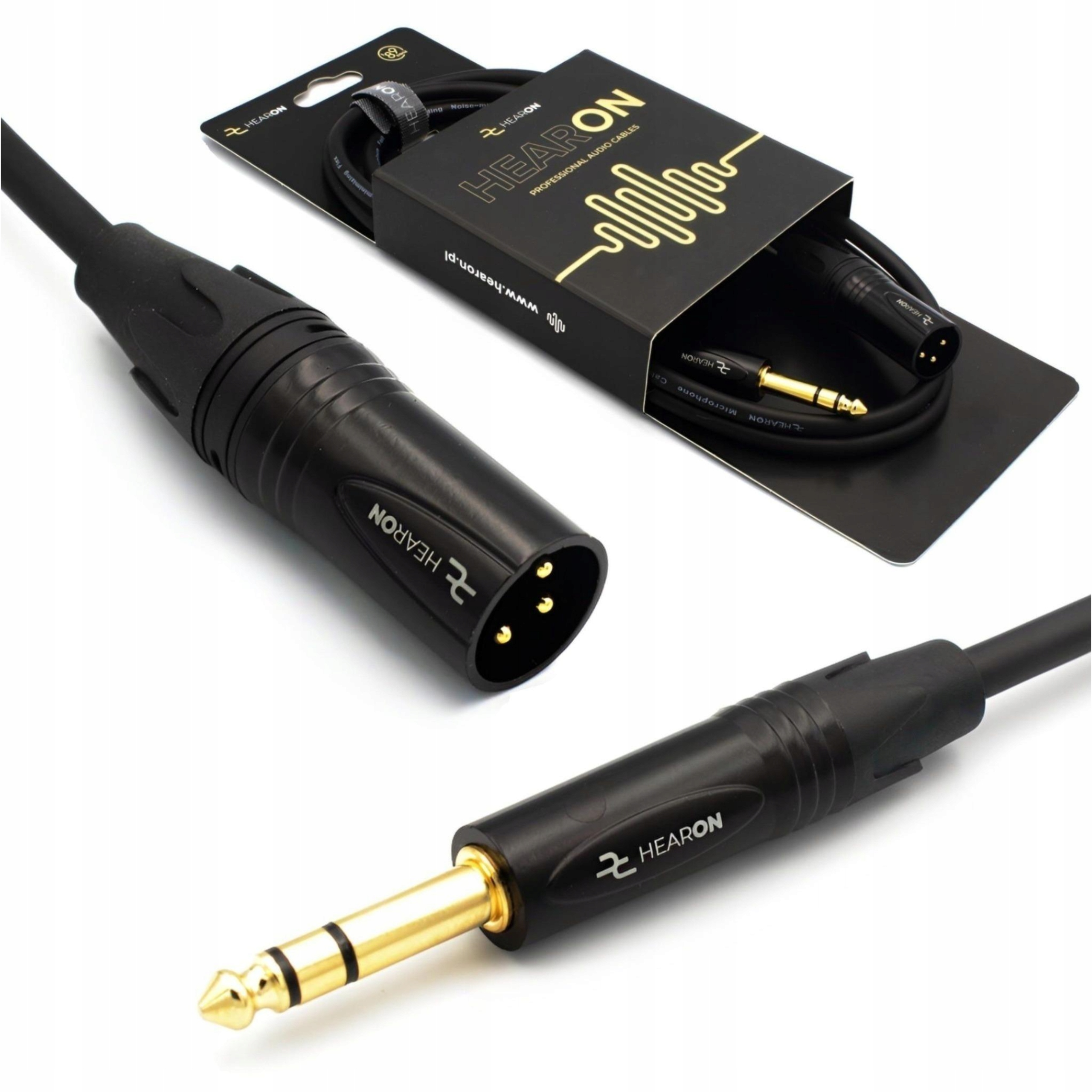 Kabel XLR - jack 6,3 mm HEARON HRN7-Select 3 m
