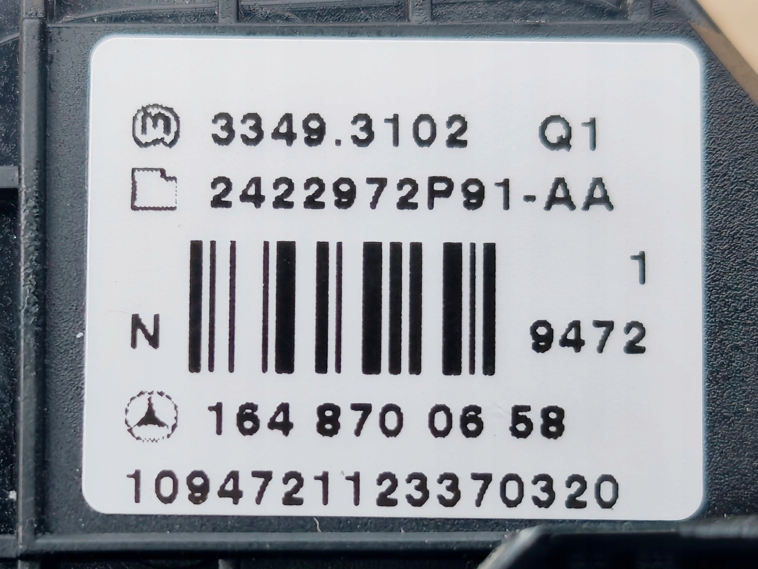 MERCEDES-BENZ ML W164 button switch MULTIFUNKCJA A1648700658