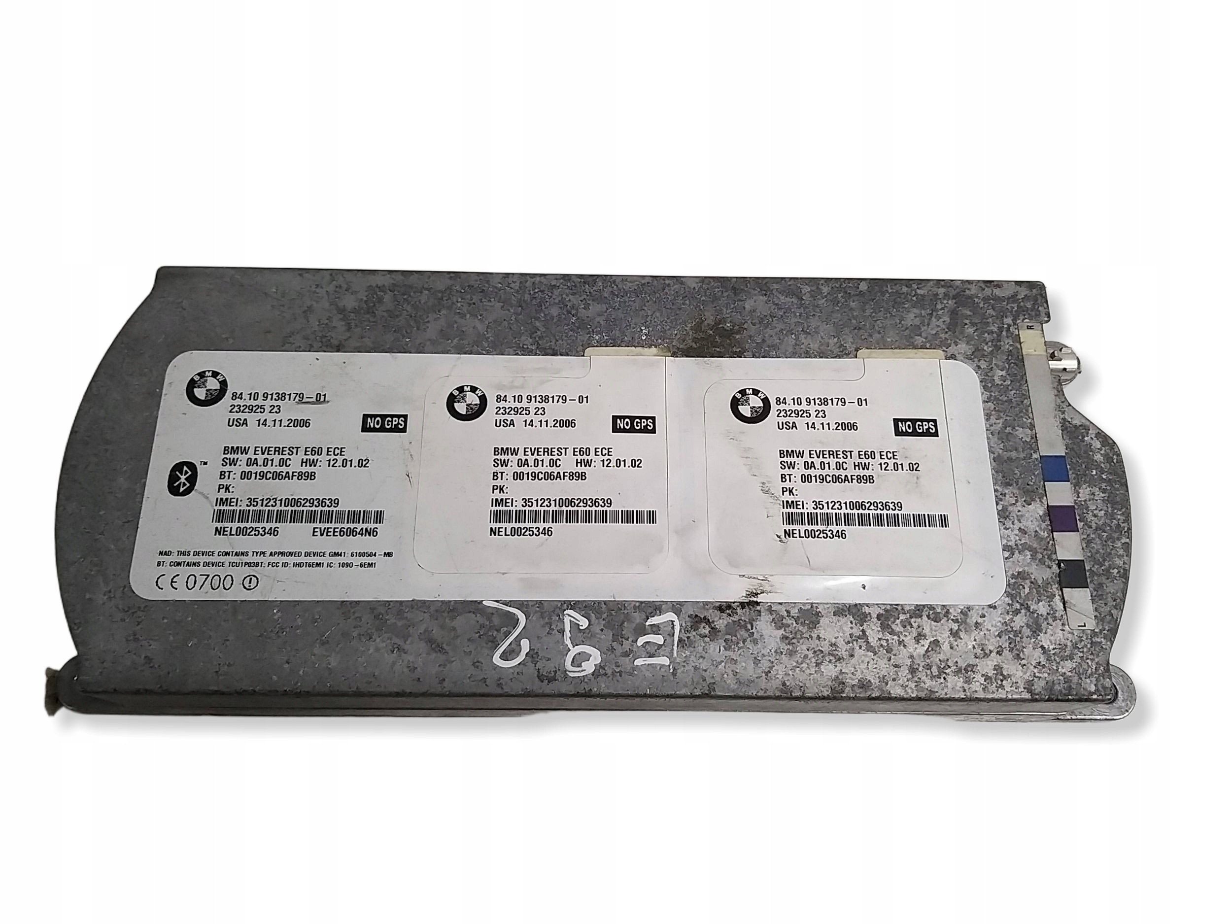 BMW E92 E93 modul Vezerlő egység BLUETOOTH 9138179