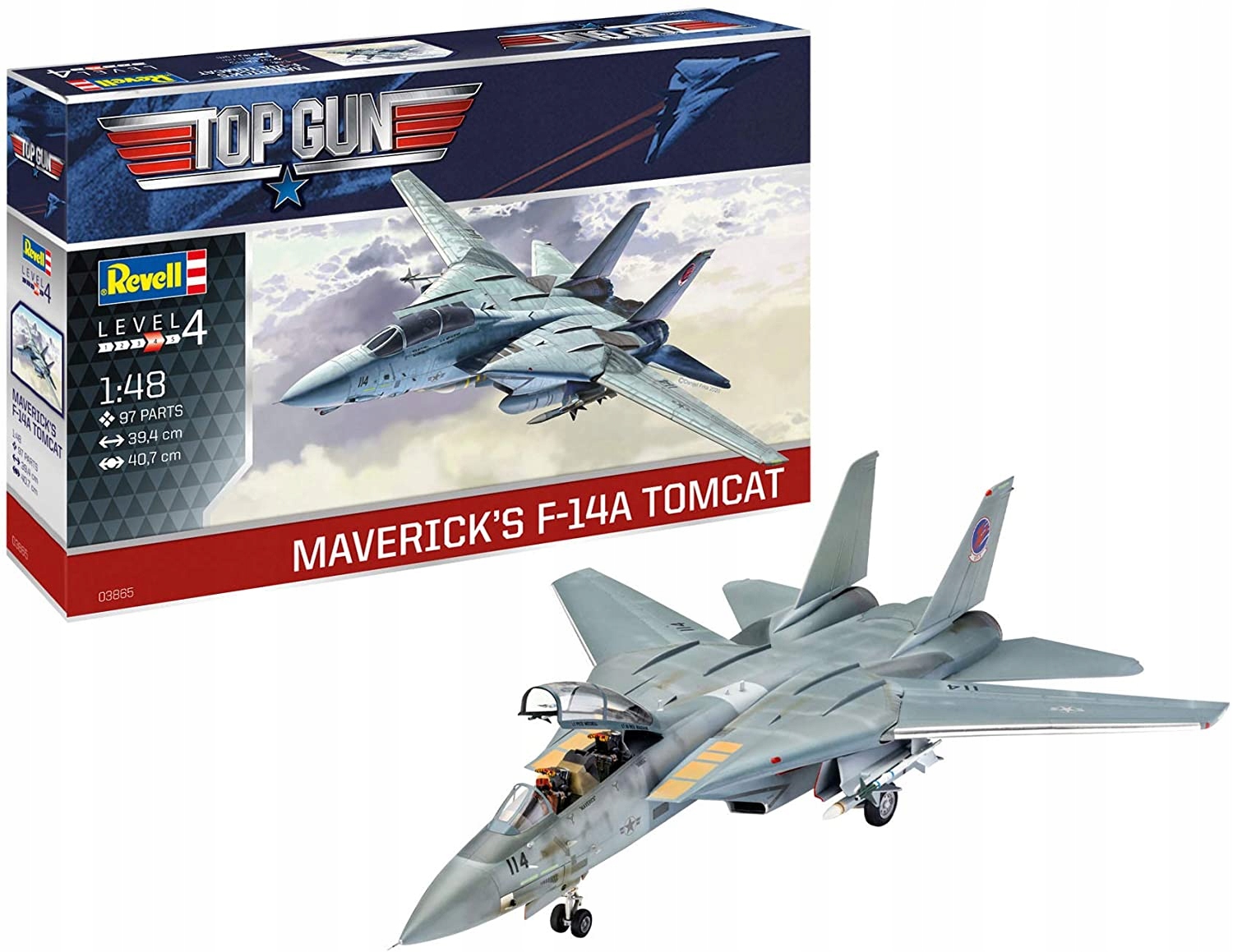 Model ke slepení F-14A Tomcat Top Gun