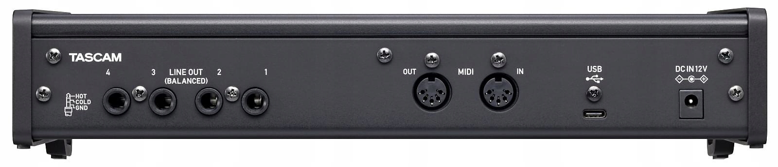 Tascam US-4x4HR - Interfejs USB audio/MIDI wysokiej rozdzielczości (4 wejśc Model US-4X4HR