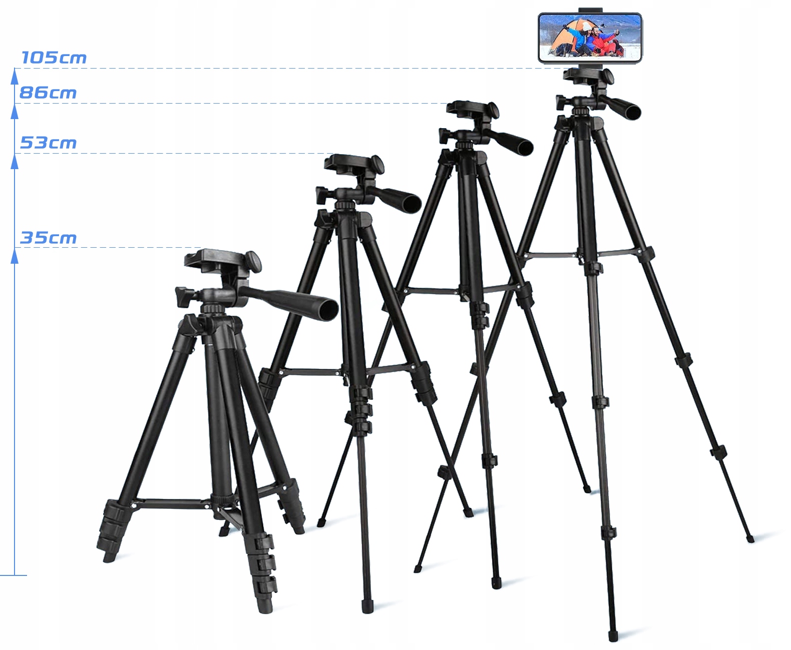 STATYW TRIPOD 103cm na pilota bluetooth TELEFON EAN (GTIN) 5904121928791