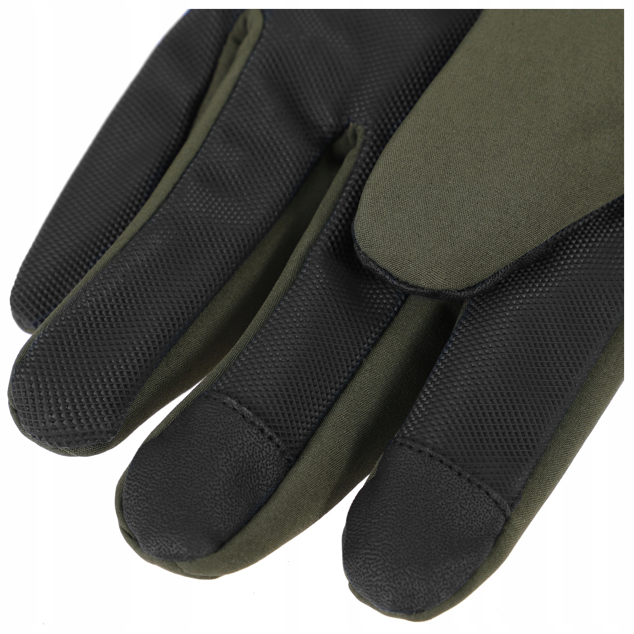 RĘKAWICZKI ZIMOWE SOFTSHELL THINSULATE DOTYKOWE MIL-TEC OLIWKOWE XXL Typ pięciopalczaste