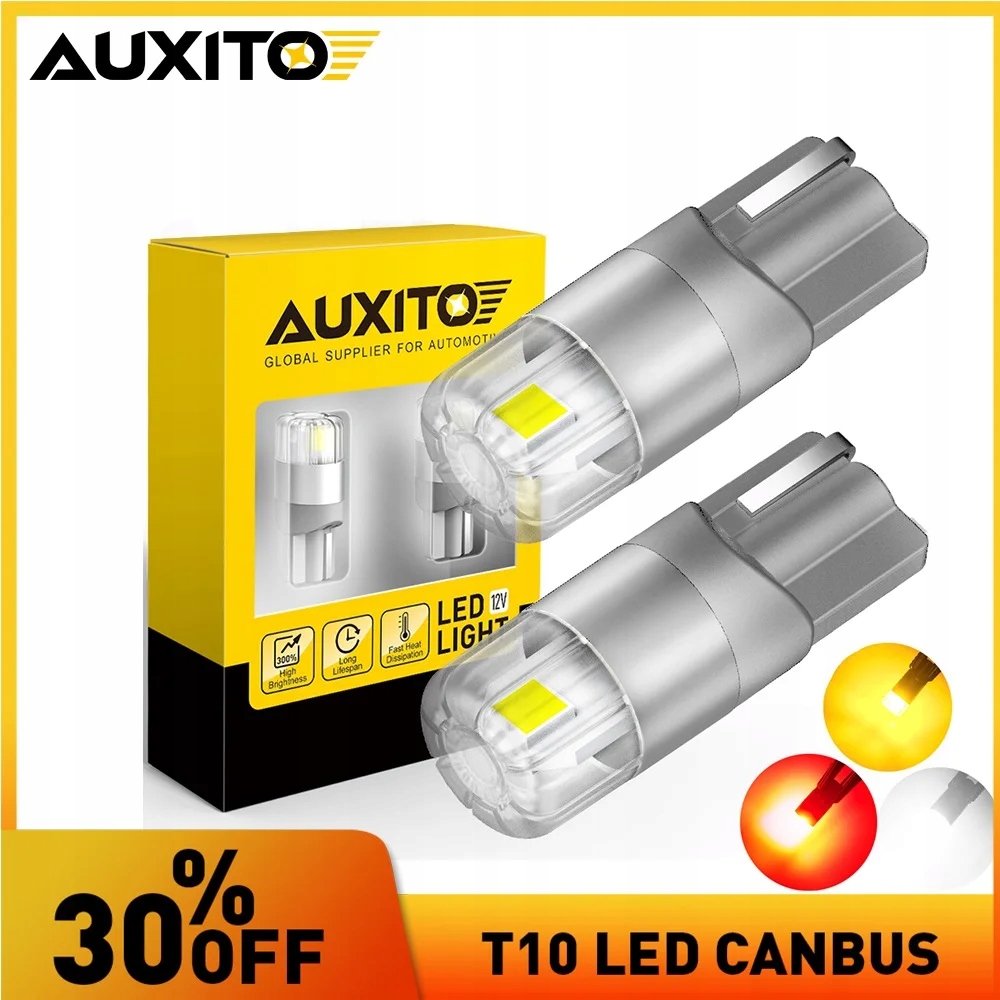 AUXITO 2Pcs T10 LED Canbus W5W LED Lamp 168 1 Marka bez marki