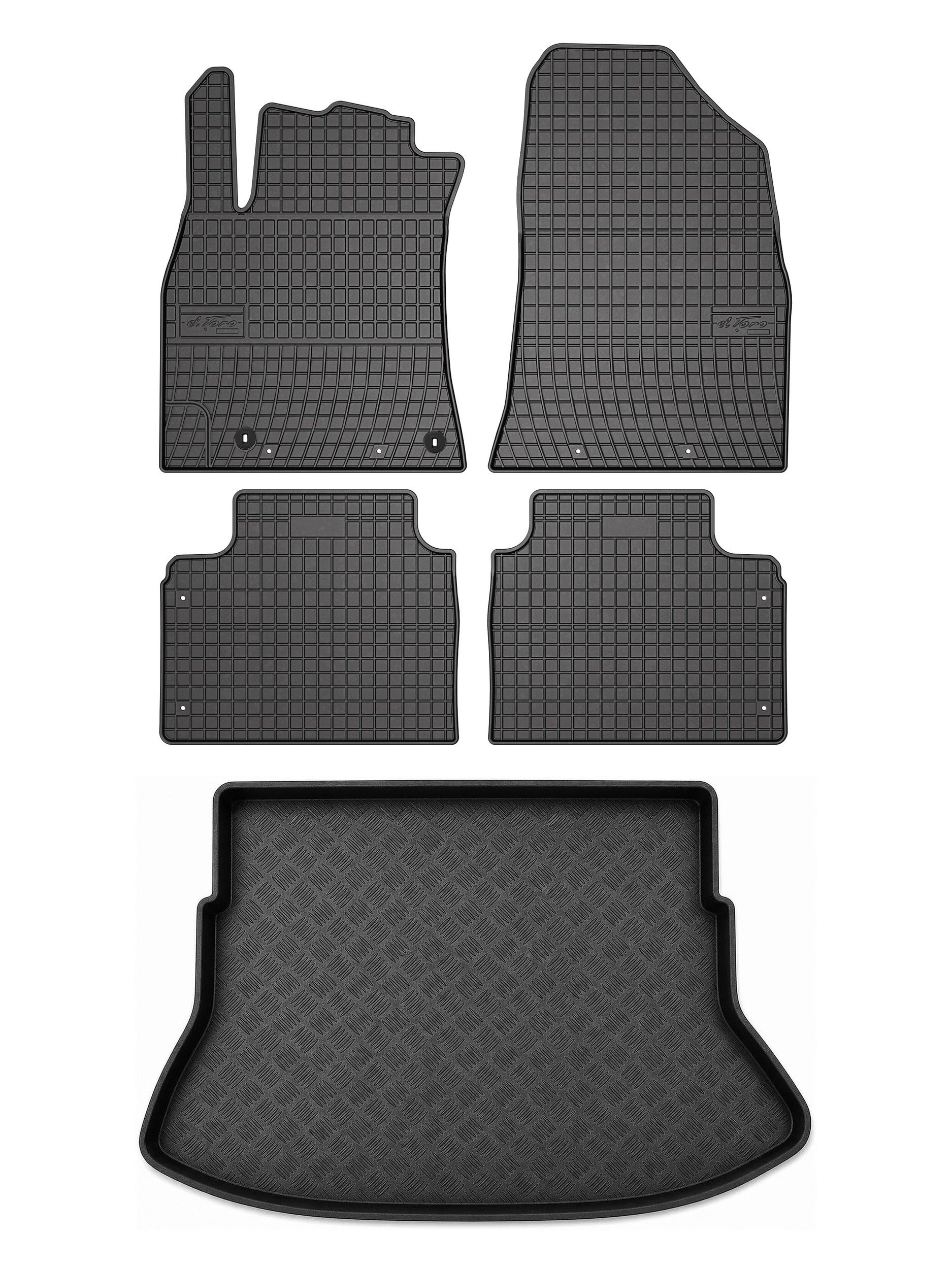 Dywaniki gumowe SolidPRO mata bagażnika do: Kia K4 2025- hatchback 5 el.