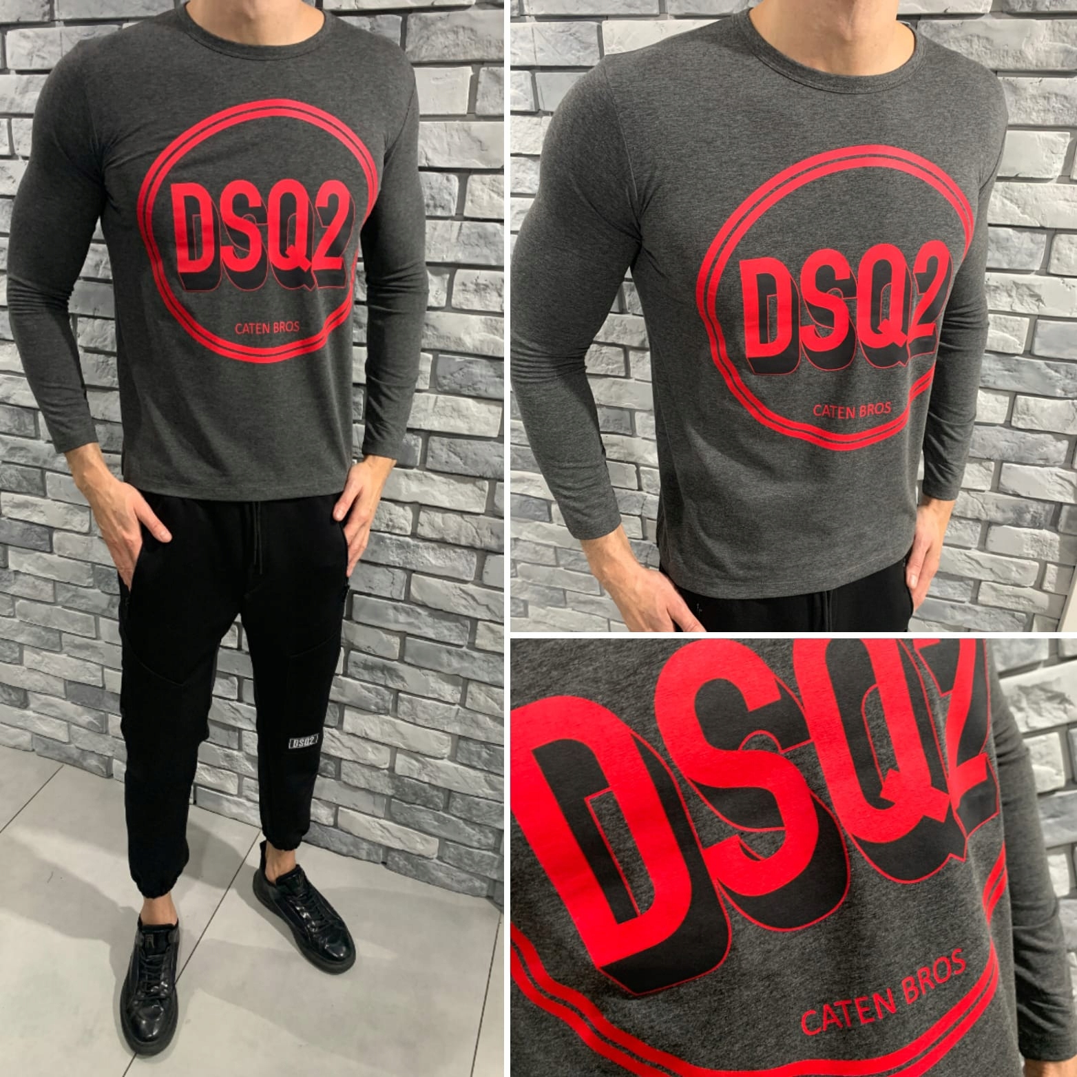 DSQUARED2 r. M bluza longsleeve koszulka DSQ2 D2