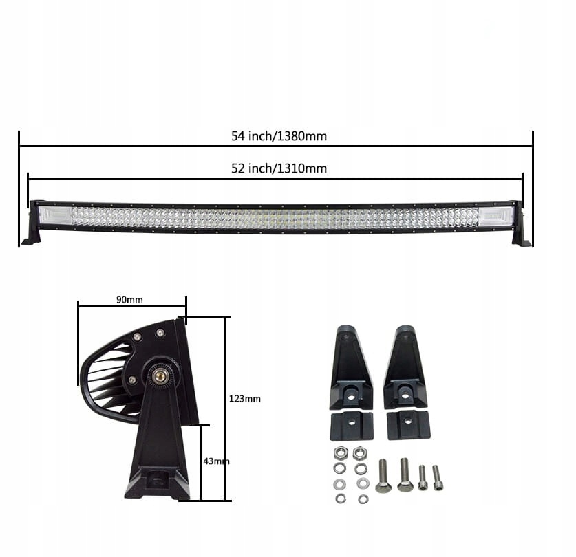 PANEL LED LAMPA ROBOCZA HALOGEN 1200W 12 24V CREE Part number AZ 1200