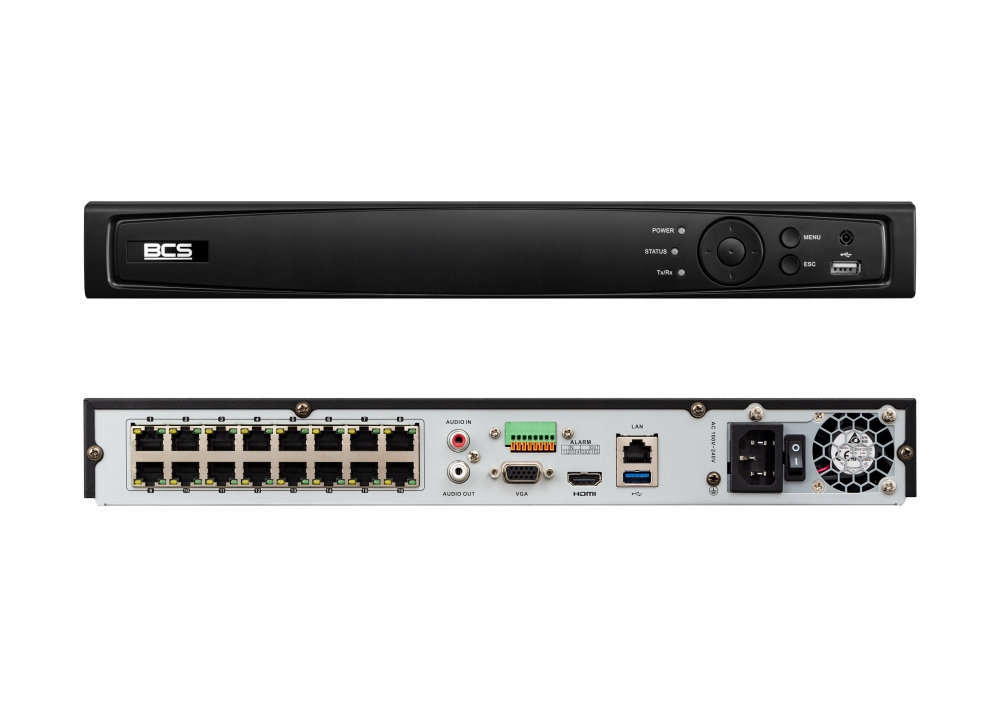 Ip rekordér BCS-V-NVR1602-4K-16P 16-kanálový 12Mpx Bcs View