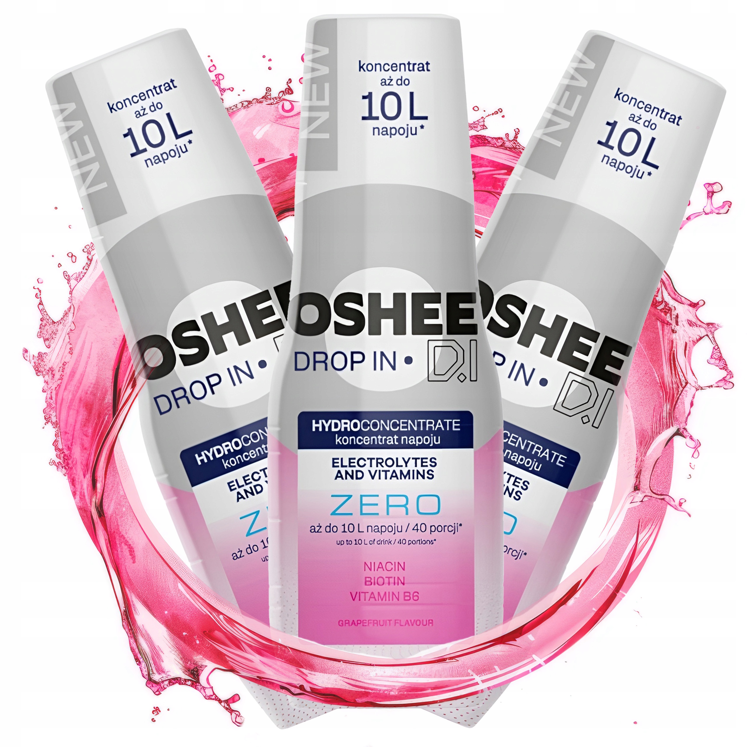 Levně 3X Koncentrát Do Saturátoru Grapefruit Bez Cukru Light Sirup Do Nápojů 0,5 L