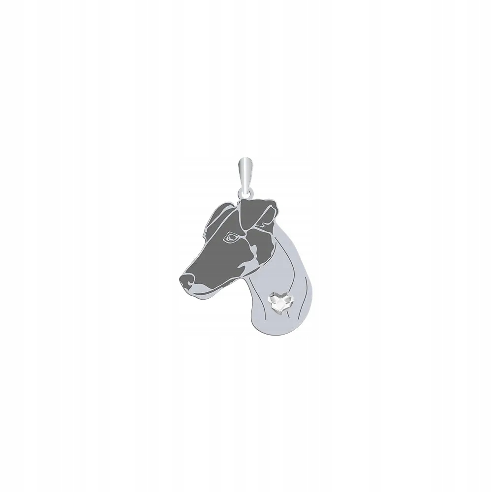 Stříbrný přívěsek s psem Fox Terrier Smooth 925 Šperky Gravírování Bonus