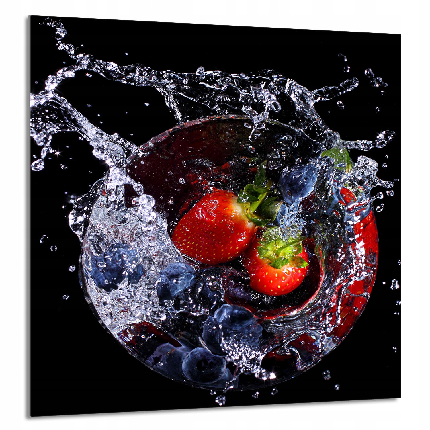 Skleněný Panel Do Kuchyně 60x65 Jahody Tvrzené Sklo