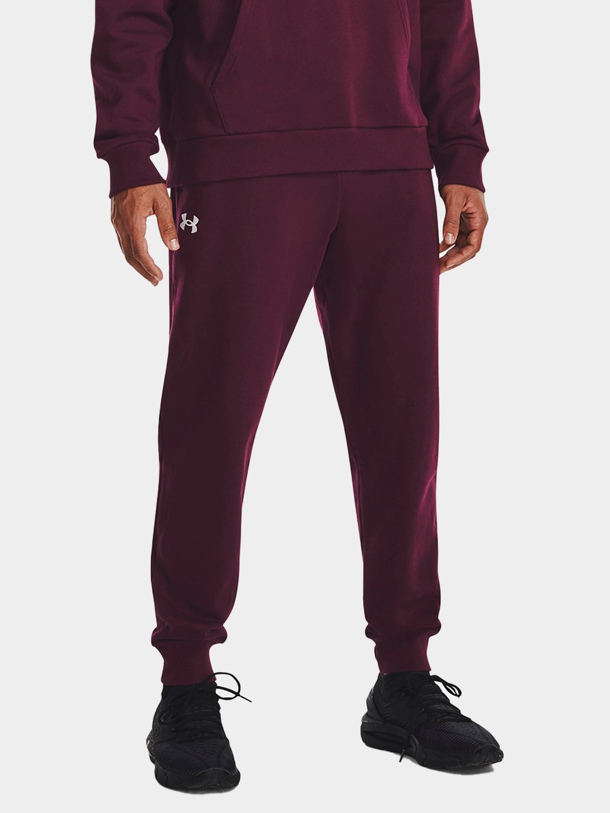 SPODNIE DRESOWE MĘSKIE UNDER ARMOUR DRESY JOGGERY BAWEŁNA SPORTOWE 1379774 Rozmiar L