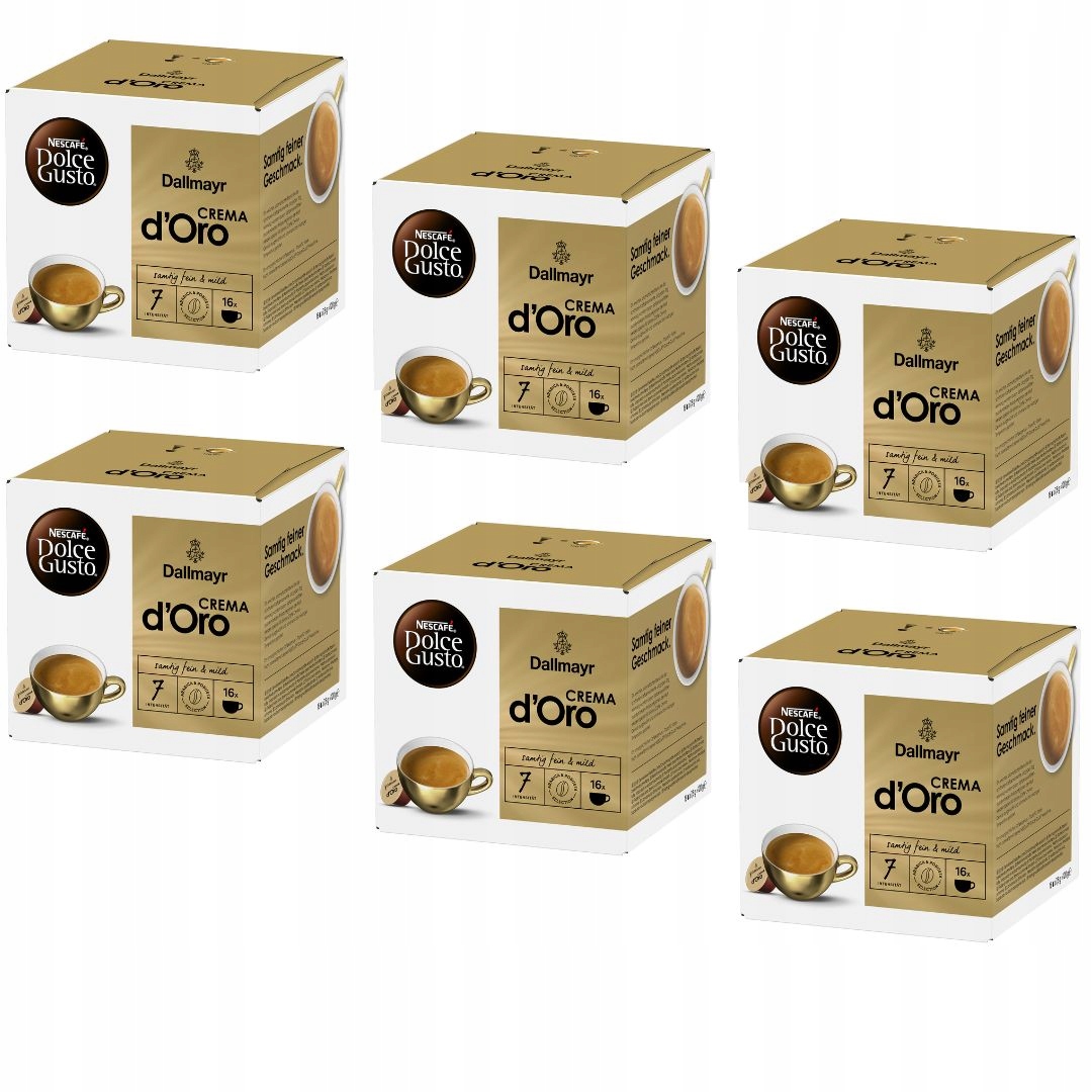 Kapsułki Nescafe do Dolce Gusto Dolce Gusto d Oro Crema 96 sztuk 6x16