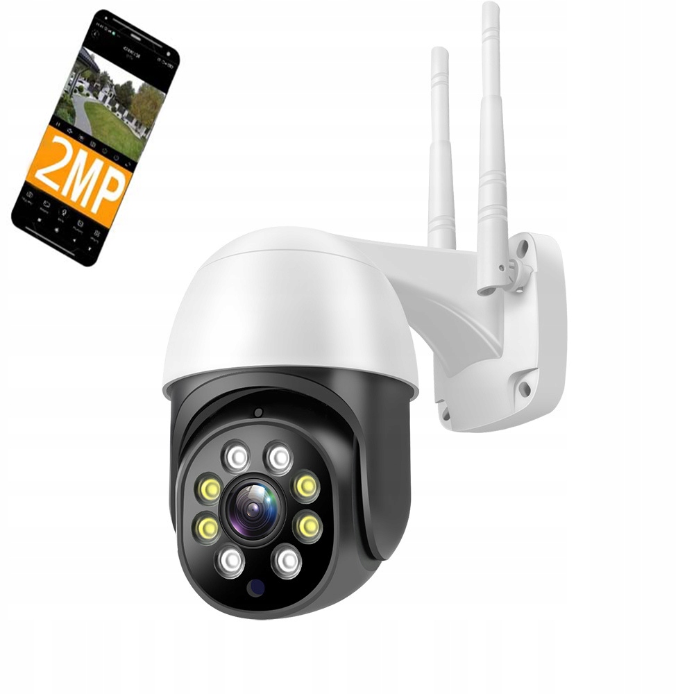 KAMERA BEZPRZEWODOWA ZEWNĘTRZNA OBROTOWA WIFI 2MPX