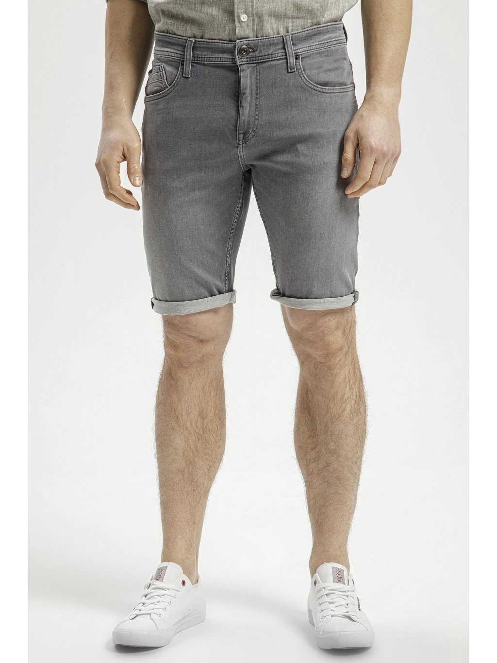 Cross Jeans A 565-141 Kraťasy Šedé, Leom 30