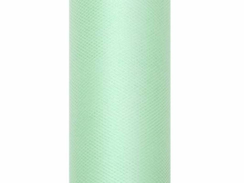 

Tiul gładki. mięta 30cm dekoracyjny na rolce